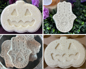 *NEW BATH BOMBS!* Pumpkin Shape & Hamsa Shape
