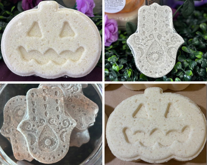 *NEW BATH BOMBS!* Pumpkin Shape & Hamsa Shape