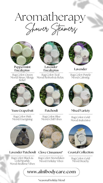 Reference Guide: Aromatherapy Shower Steamers