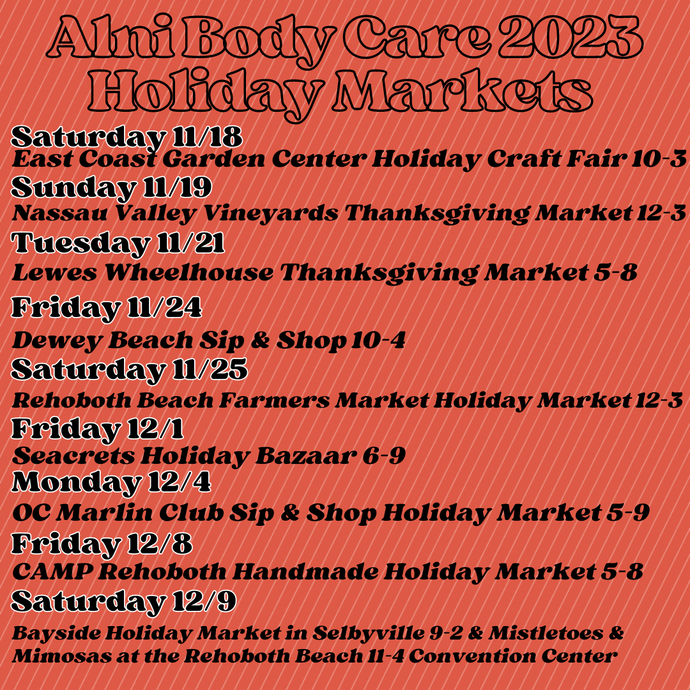 2023 Holiday Market Schedule!