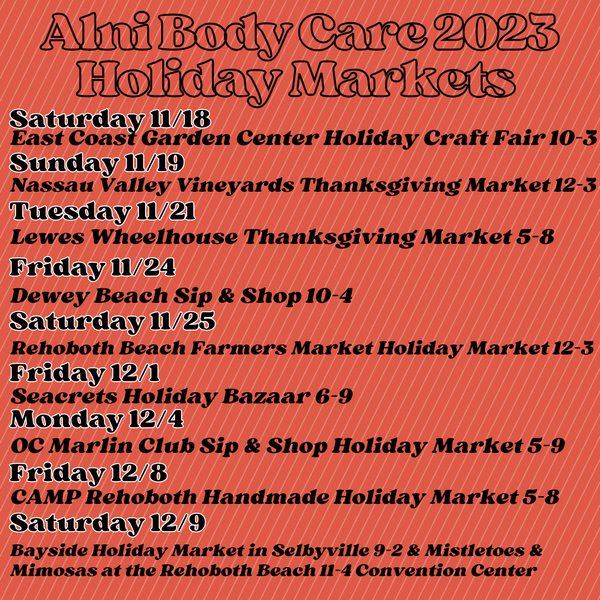 2023 Holiday Market Schedule!