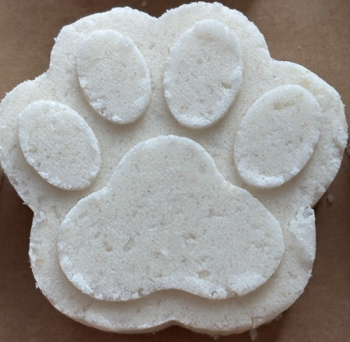 *NEW* Doggy Bath Bombs  made with Colloidal Oatmeal & Coconut Oil in a Paw Print Shape