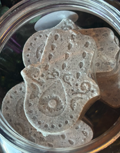 *NEW* Lavender Patchouli Hamsa Shape Bath Bomb colored with Acai Berry