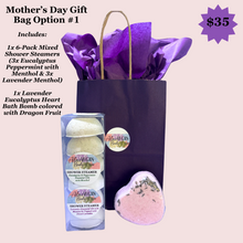 Mother's Day Gift Set #1 6-Pack Aromatherapy Shower Steamers  andLavender Eucalyptus Heart Bath Bomb