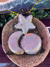 *NEW* Limited Edition Lavender Patchouli Celestial Moon and Star Aromatherapy Shower Steamer 3-Pack Gift Set