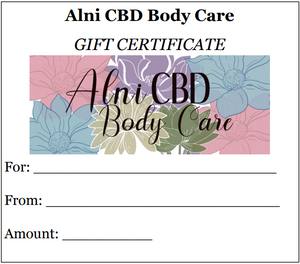 Alni Body Care Gift Certificate