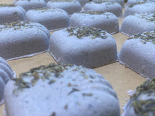 Blue Tansy Bath Bombs with Butterfly Pea Flower & Dried Lavender Flowers