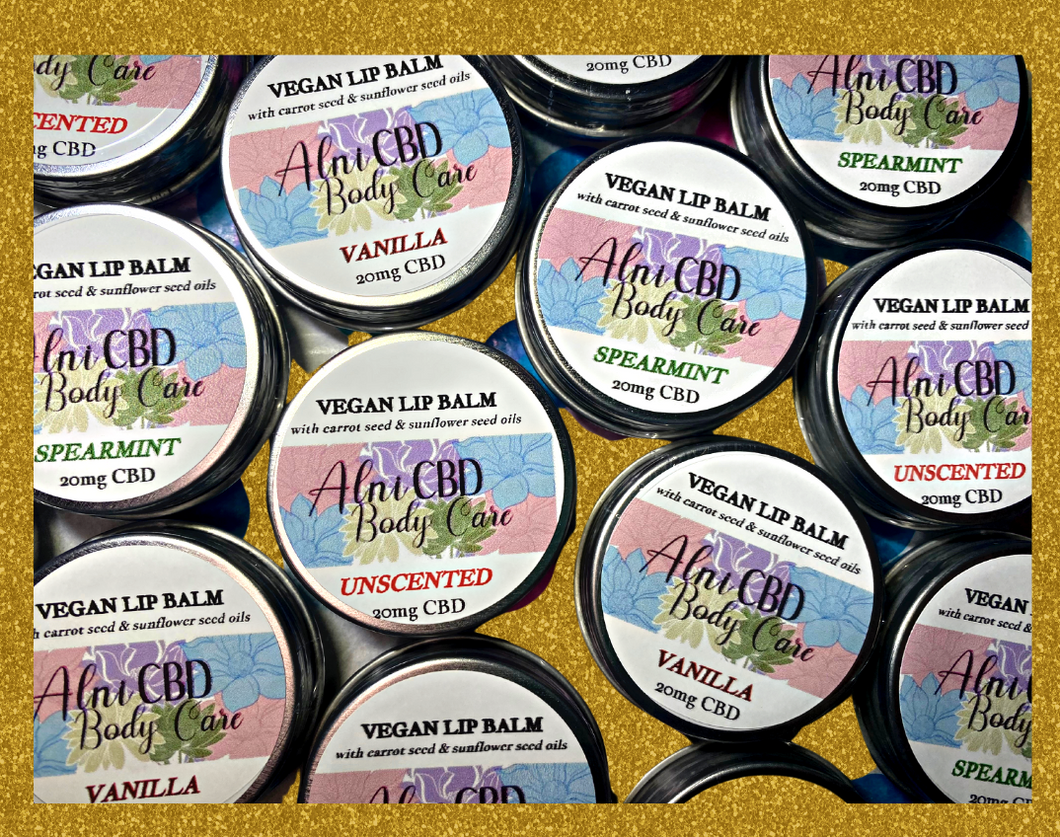 2/$22 Vegan Lip Balm with Sunflower Seed & Carrot Seed Oils