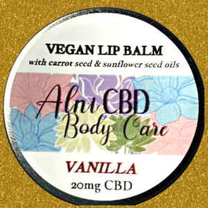 Vegan CBD Lip Balm with Carrot Seed & Sunflower Seed Oils
