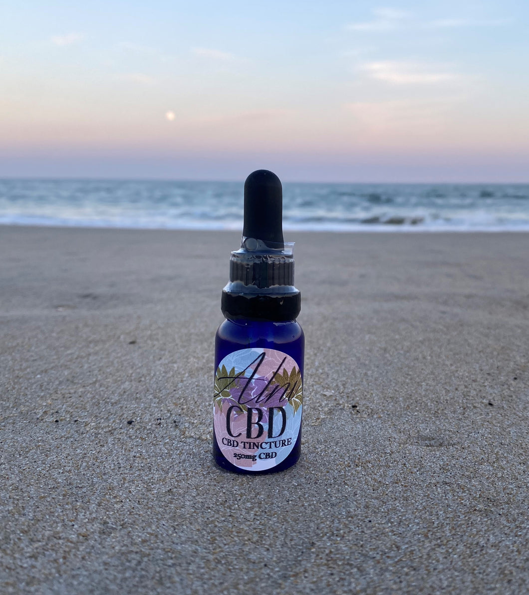 Unflavored Vegan CBD Tincture - CBD Oil - 250mg CBD 15mL Bottle